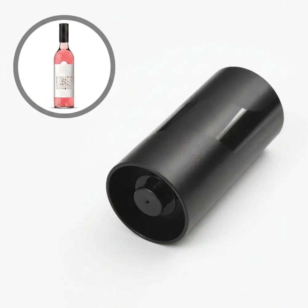 Automatic Vacuum Seal Electric Wine Stoppers Cordless Operation Mini Vacuum Wine Preserver Automatic Wine Stoppers Travel