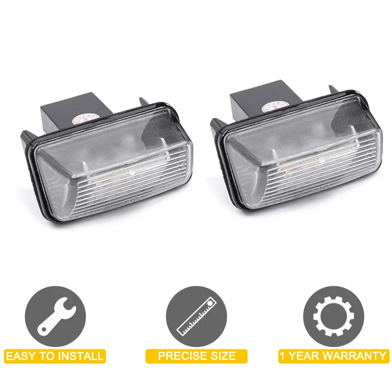 12V LED Number Plate Lamp For Citroen C3 C4 C5 Saxo Berlingo Xsara White License Plate Light Assembly