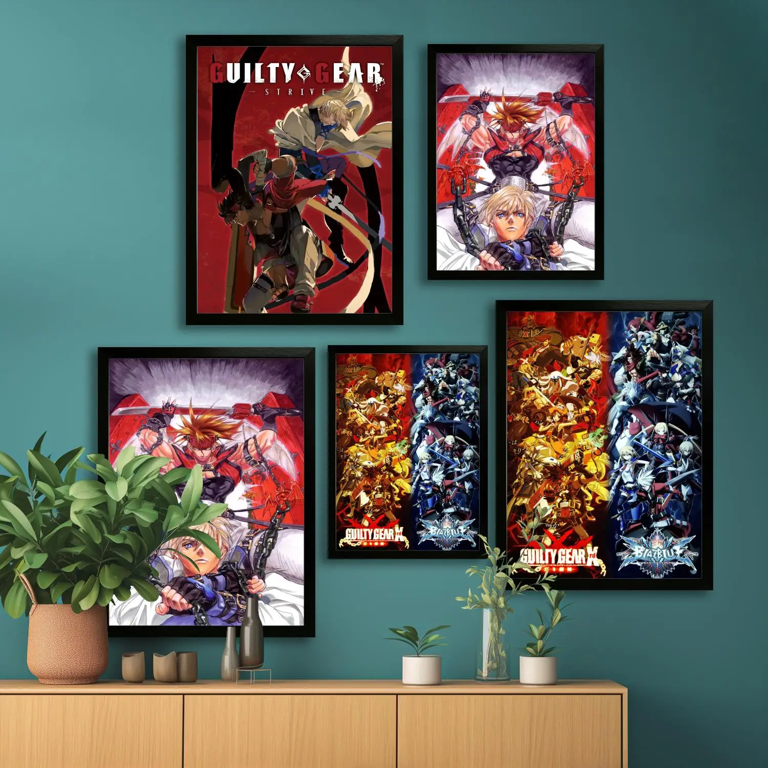 Guilty Gear -Strive- Video Game Canvas Art Poster and Wall Art Picture Print, Modern Family Bedroom Decor Posters