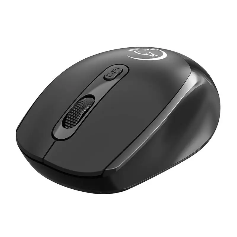 2.4G Wireless Mouse Metal Noiseless Silent Click Optical 2400dpi Mouse Rechargeable 2 Keys Gaming Mouse For Computer Laptop PC