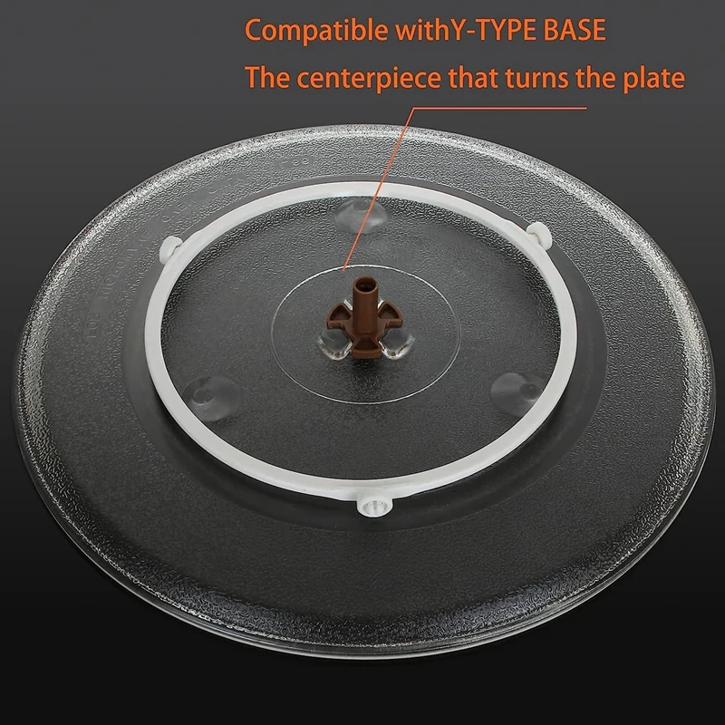 12.5 Inch Universal Microwave Glass Plate Microwave Glass Turntable Plate Replacement Accessories For Kenmore, Panasonic