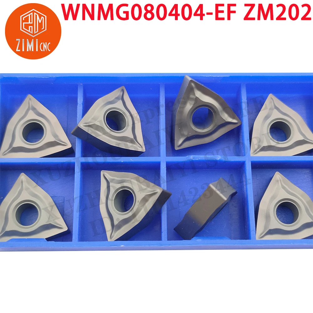 WNMG080404-EF ZM202 WNMG080404-EF أدوات تحول السيرميت قطع مخرطة CNC أدوات القطع شفرة أدوات المخرطة المعدنية إدراجات ميكانيكية
