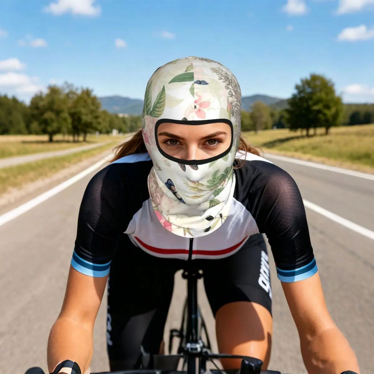UtART Vintage Roses Spring Flower And Early Insects Botanical Balaclava Full Face Mask Sun Protection Neck Gaiter For Motorcycle