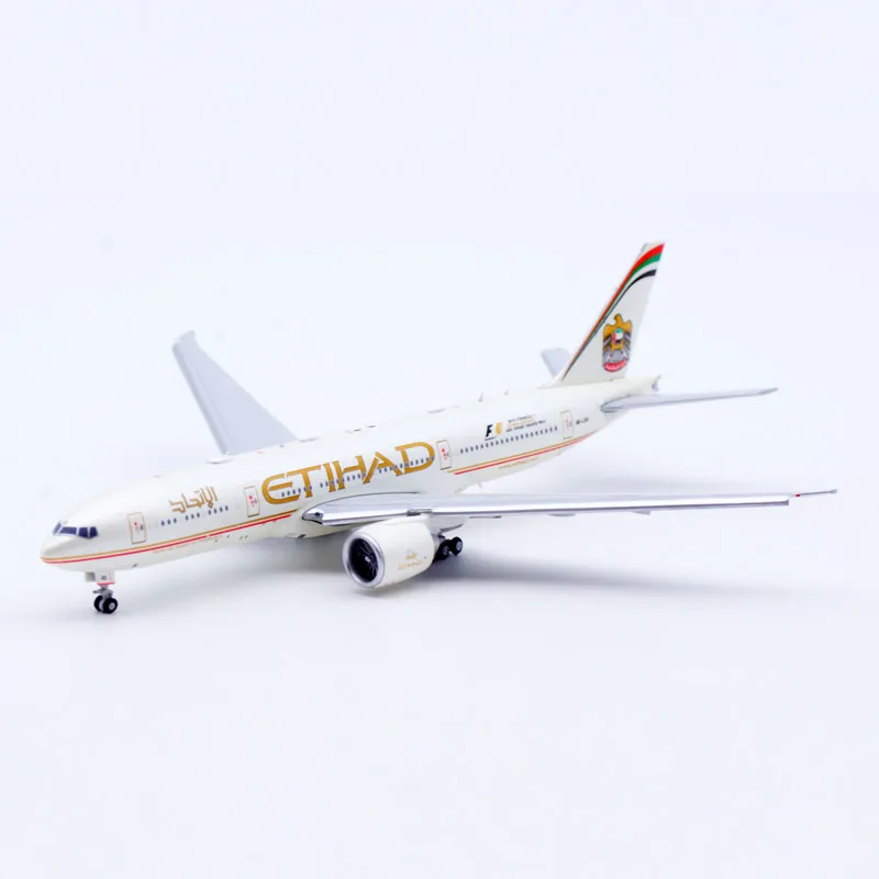 XX40107A 합금 수집용 비행기 선물 JC 날개 1:400 Etihad Airways 보잉 B777-200LR 다이캐스트 항공기 모델 A6-LRD 플랩 다운