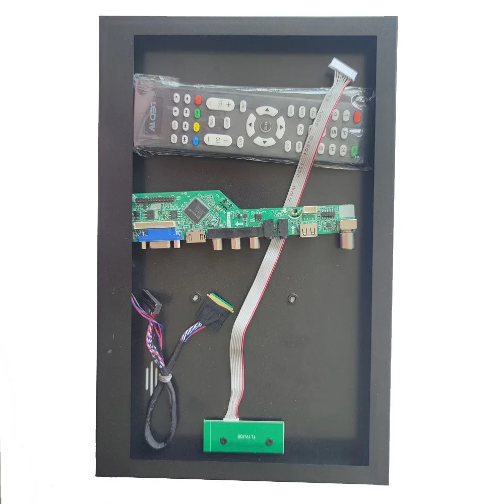 

Kit for LCD N173HGE-L11/L21 17.3" 1920*1080 LVDS USB Aluminum alloy metal case panel back cover box + AV VGA TV Controller board