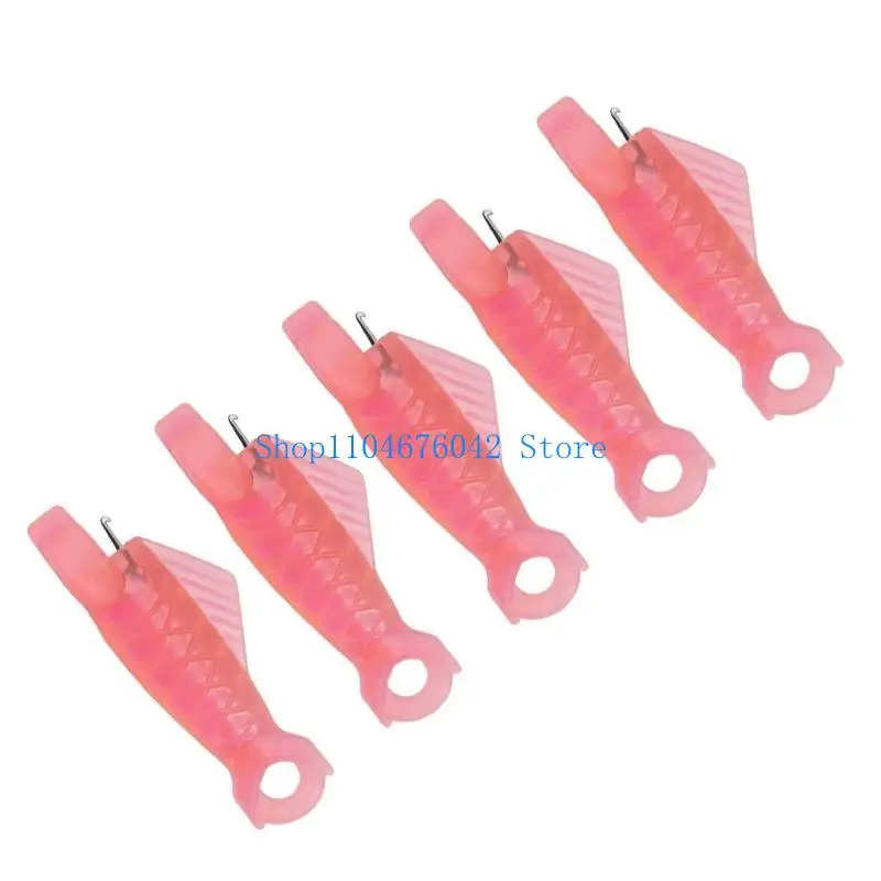 5asd 5Pcs Fish Mouth Design Sewing Threader Tools Enhances Automatic Needle Insertion