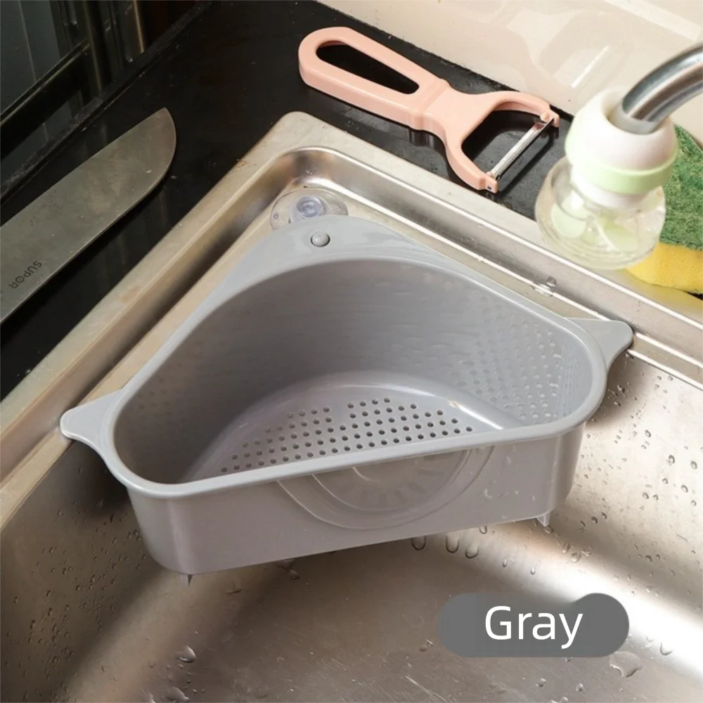 Gifts Push-type Kitchen Sink Filter Basket Anti-leakage Separate Filter Basket Versatile Sink Storage Rack