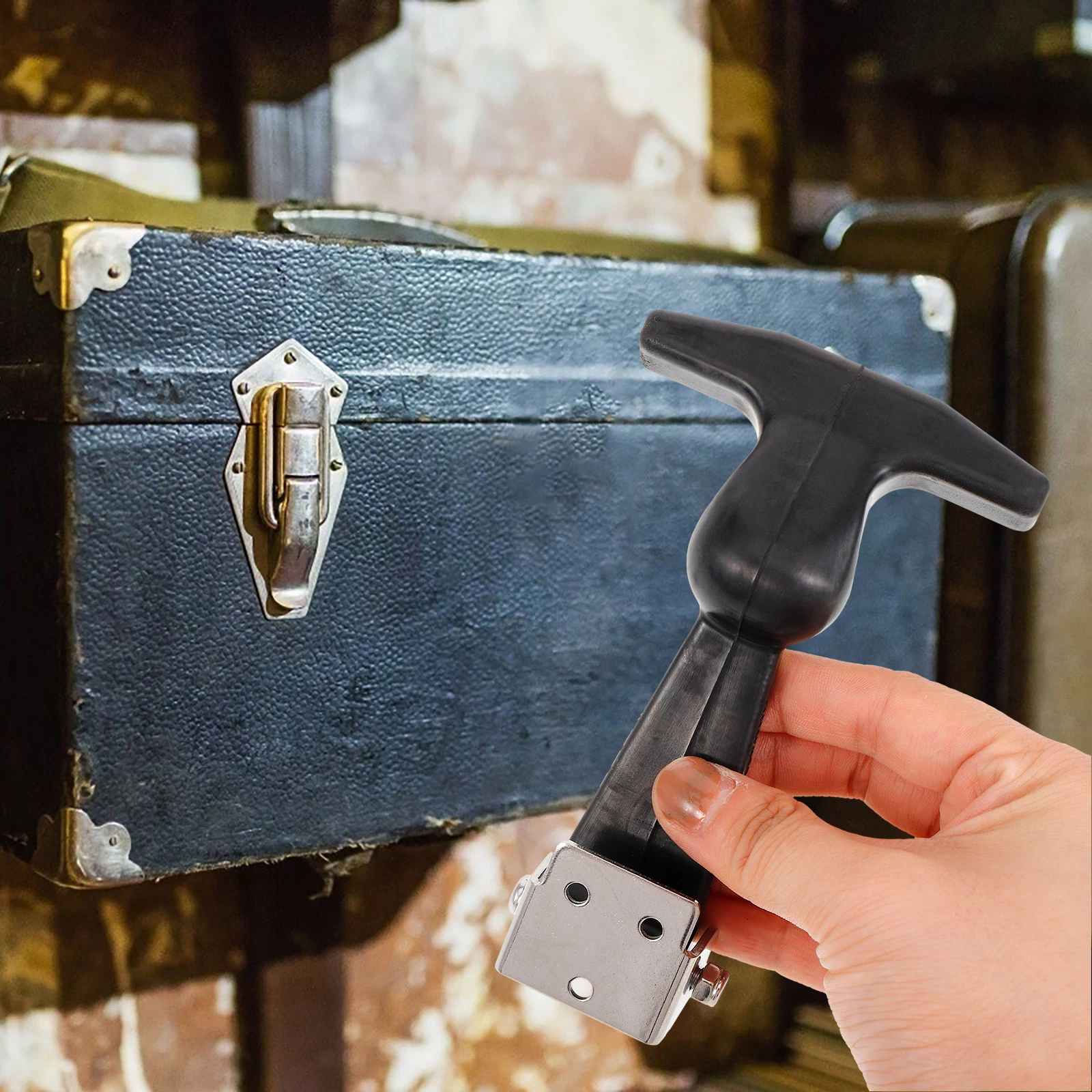 

Heavy Duty Rubber Latch Shock Absorbing Closure Lock for Tool Box Boat Hatch T-Handle Elastic Buckle Stainless Steel Durable