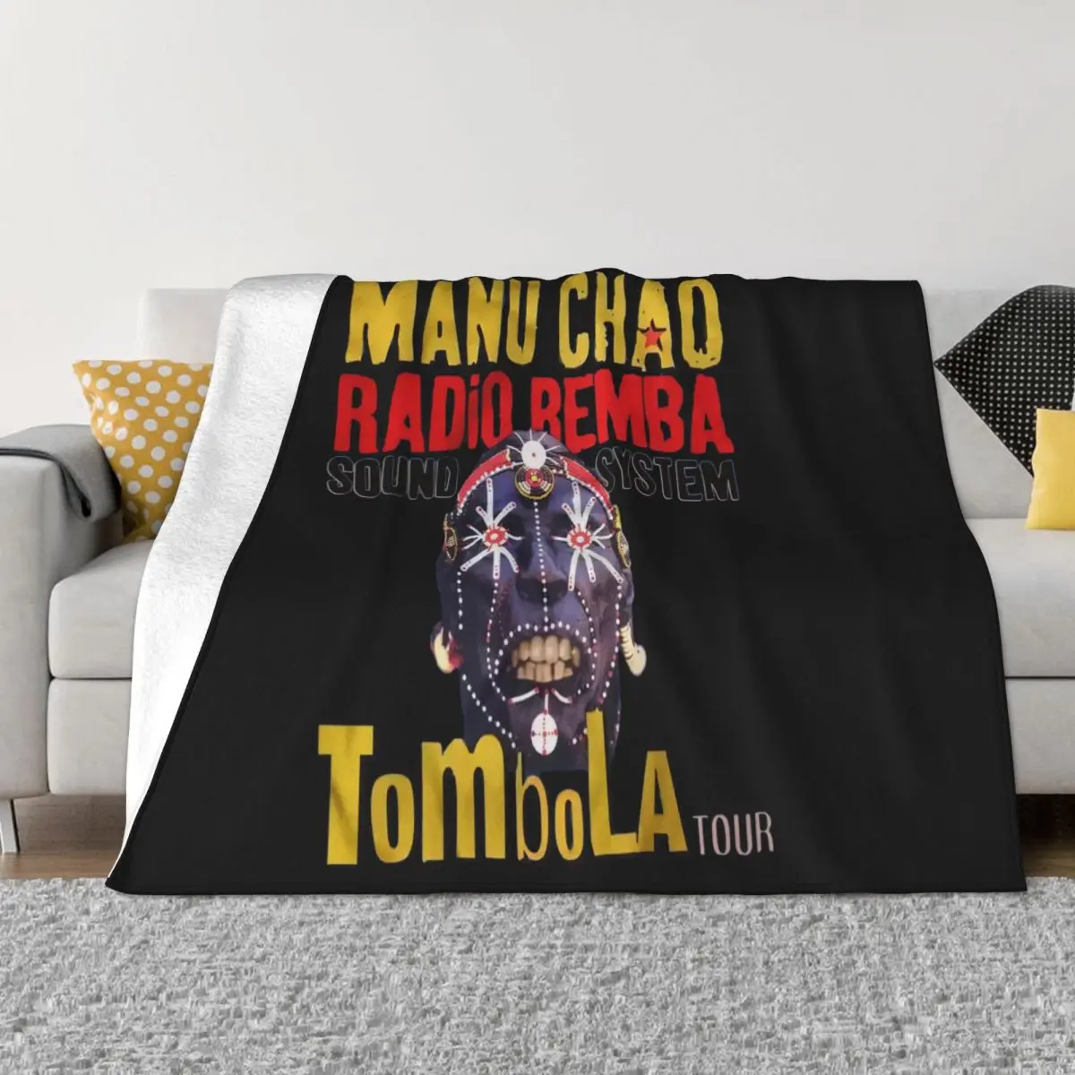 Tombola Tour Manu Chao Radio Bemba Home Blanket Winter Blankets Home And Decoration Throw Blanket