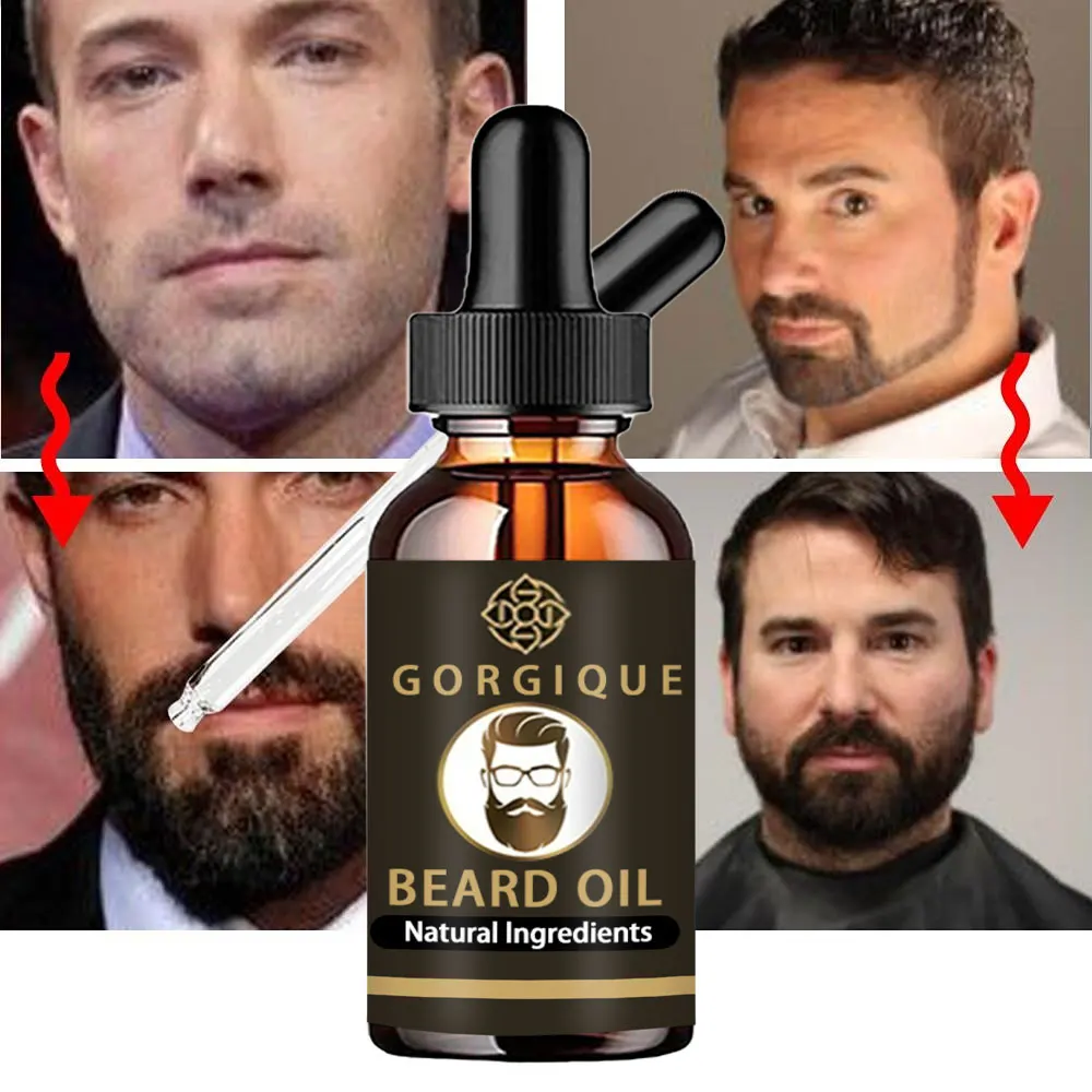 Men Natural Beard Growth Oil Moisturizing Smoothing Hair Growth Tools Dashing Gentlemen Beard Oil Conditioner Beard Care