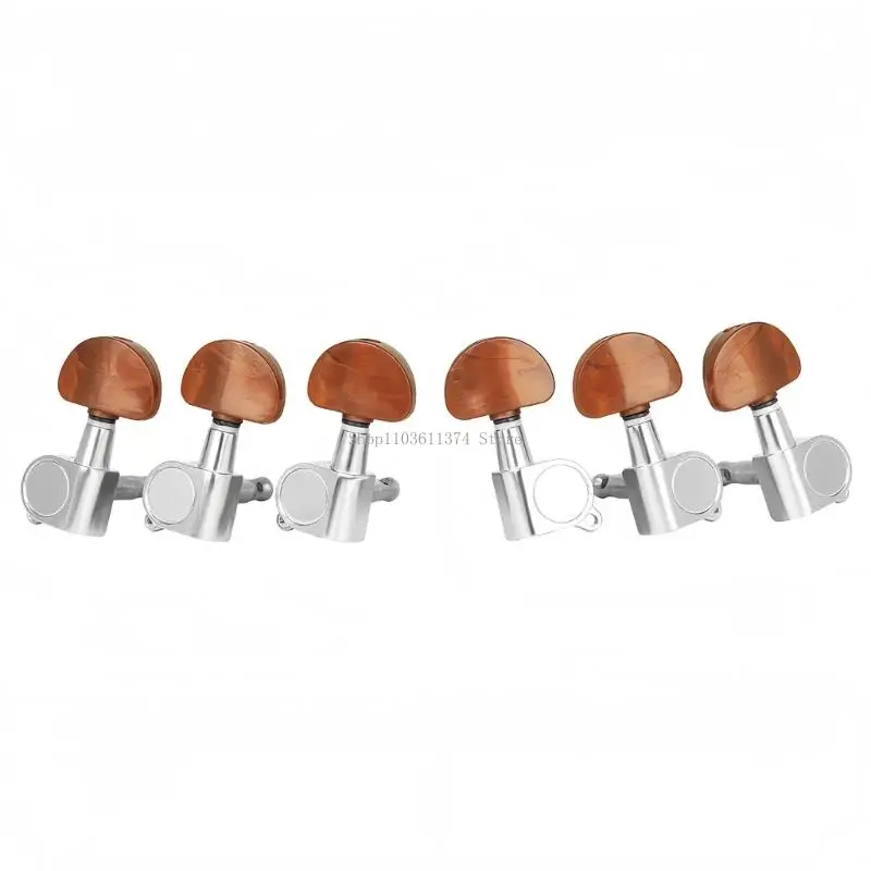  Heavy Type Guitar Tuning Pegs Fully Enclosed Mechanism Anti Corrosion Metal and ABS Material