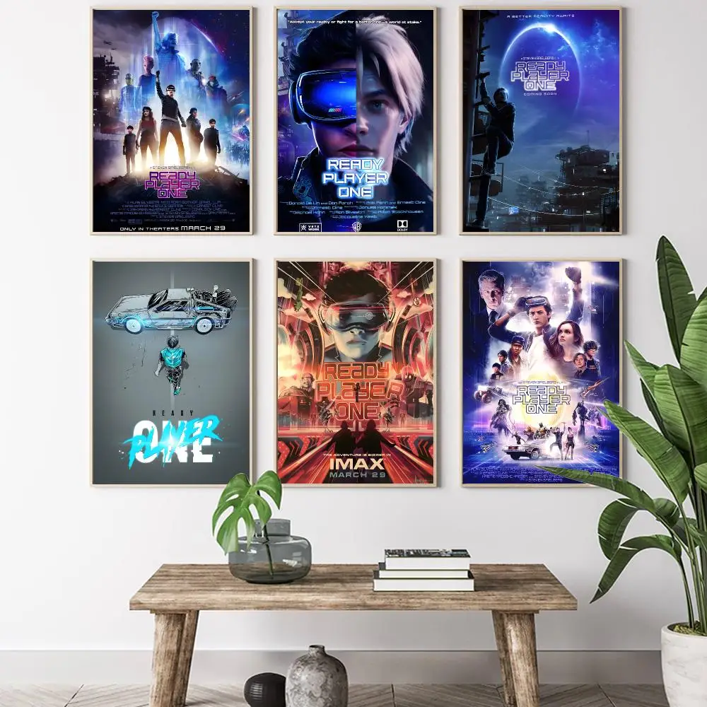 Ready Player One Remakes Movie Painting Calligraphy HD Canvas Poster living room bedroom bar aesthetic decoration