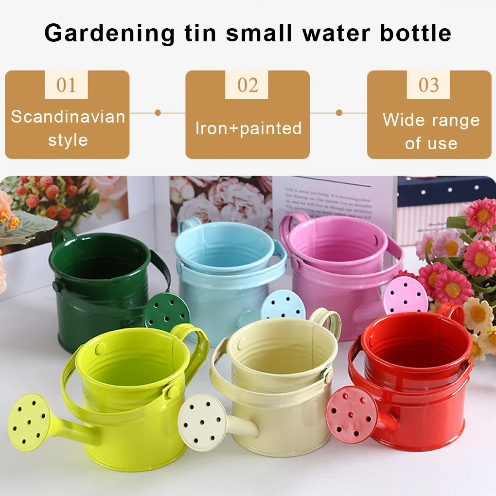 Iron Watering Can Large Capacity Long Mouth Kettle Outdoor Diffuser Sprinkler