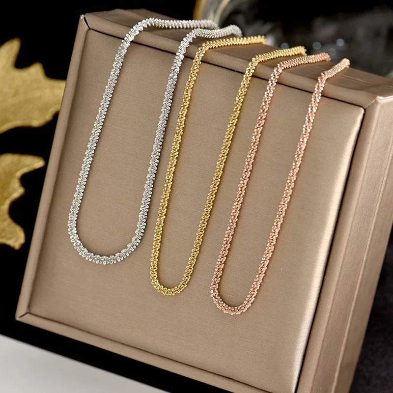 925 sterling silver sparkling collarbone chain Necklace Collar For Women Fine Jewelry Wedding Party Birthday Gift
