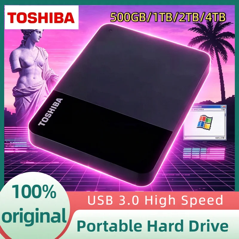 Toshiba B3 Canvio Ready 4TB 2TB 1TB 2.5 Inch Portable External Hard Drive USB3.0 Hard Disk for Laptop Mac Android Pro Max