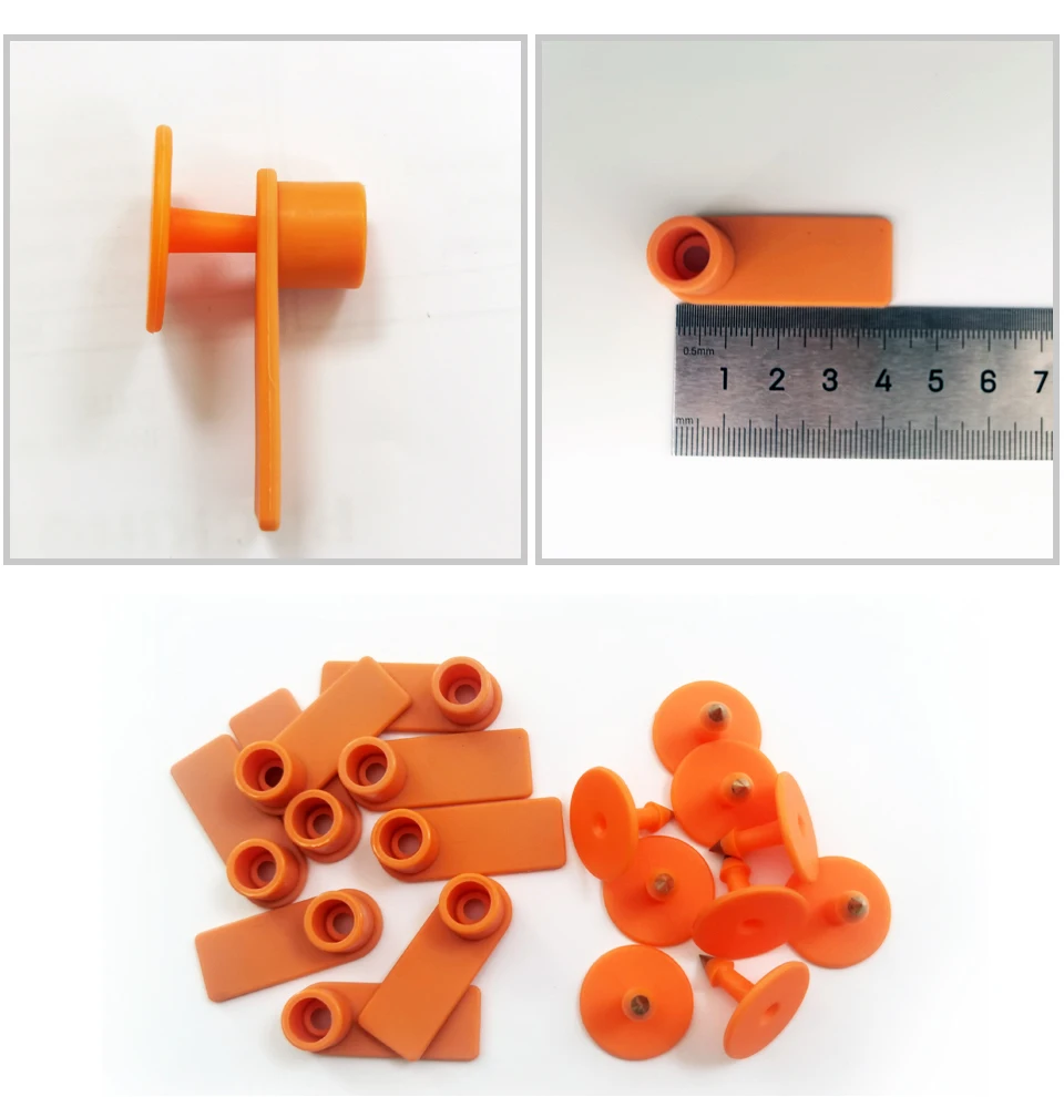 20pcs livestock RFID electronic sheep ear tag 45x17mm long range UHF RFID Passive tag Animal ID ear tag for farm counting