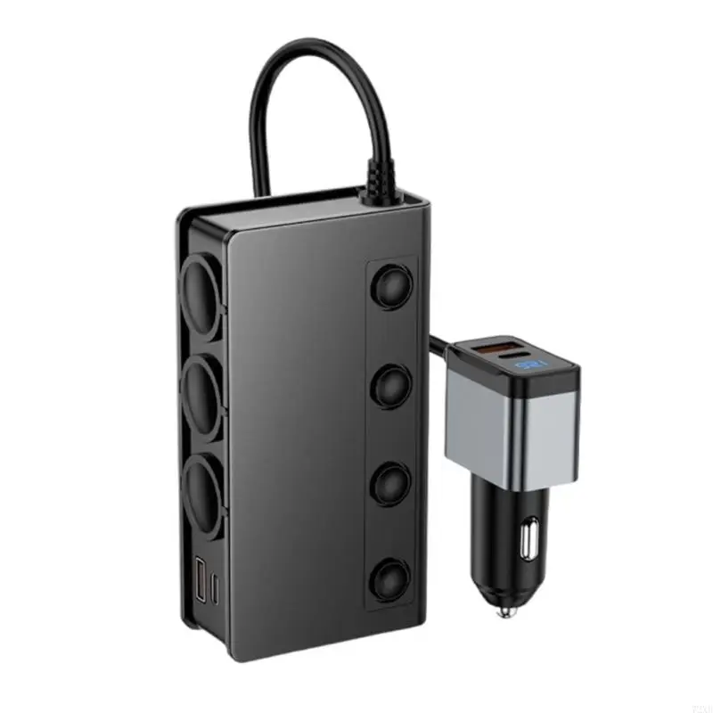 

Автомобильные зарядные устройства, адаптер для прикуривателя QC3 0 PD18W, 4 переключателя, термостойкий, 72XB