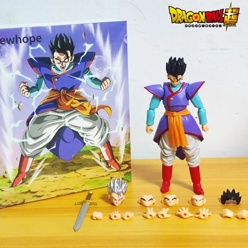 In Stock Newhope Anime Dragon Ball Z Theatrical Version Of The World King God Shf Son Gohan Movable Model Toys Ornament Gifts