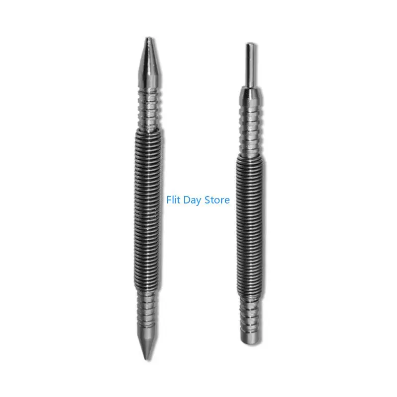 F92C 2PIECS/مجموعة أظافر هامر بدون Hammerless PIN PUN STERTER WOODWORK WOODWORK SPRING Double Head Setter 1/16-3/32 1/8