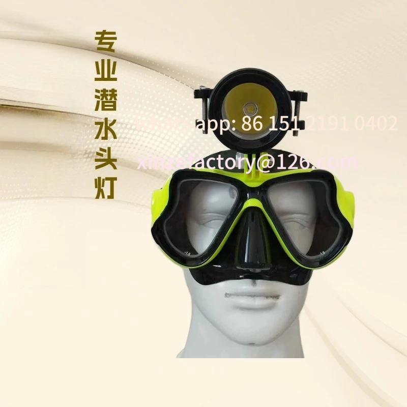 

Customizable factory direct sales diving mirror light 3 * 18650 battery charging XHP50