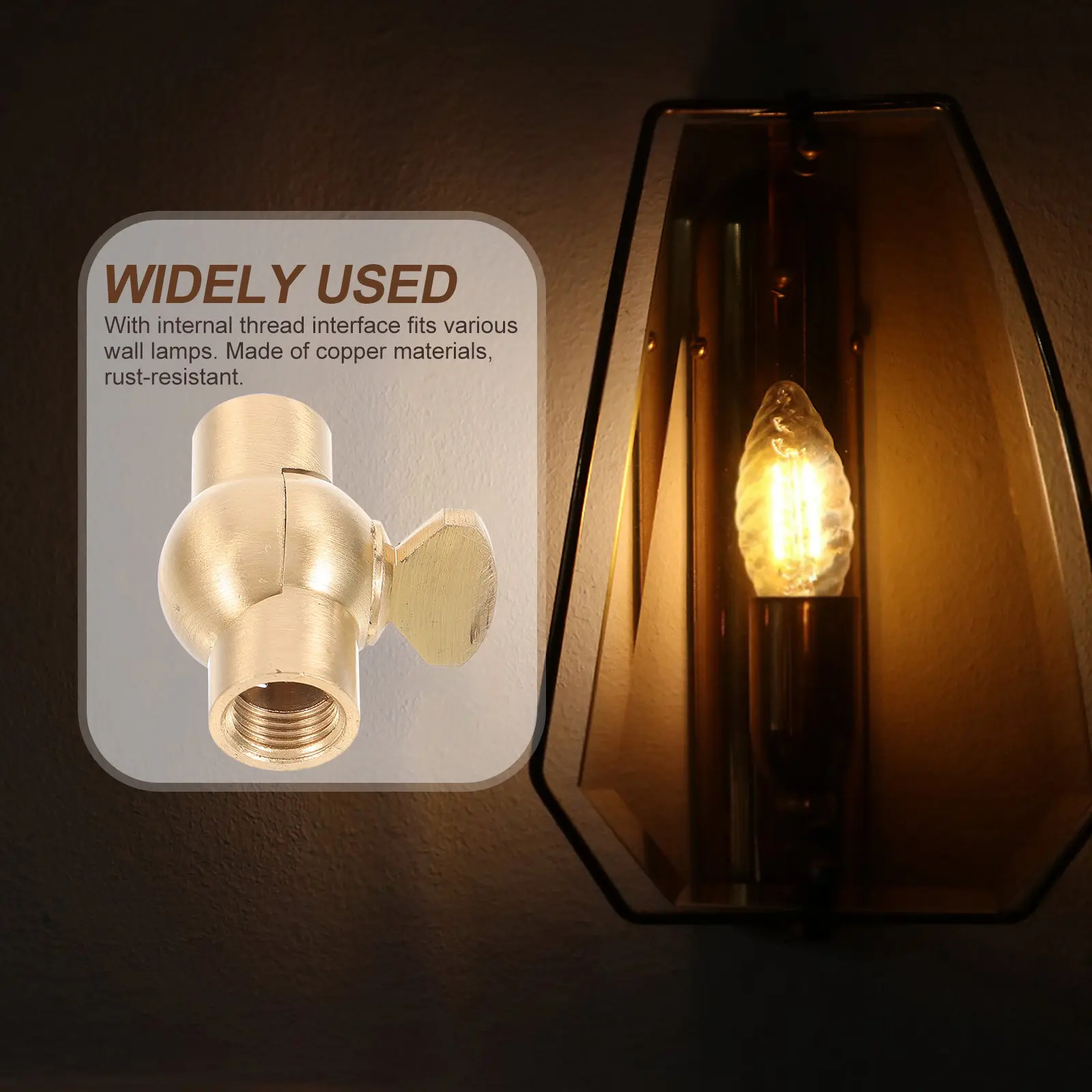 

Медный настенный светильник с регулируемой ручкой, поворотный на 180 градусов, гибкий, с регулируемым направлением, подвесной, для потолочного монтажа