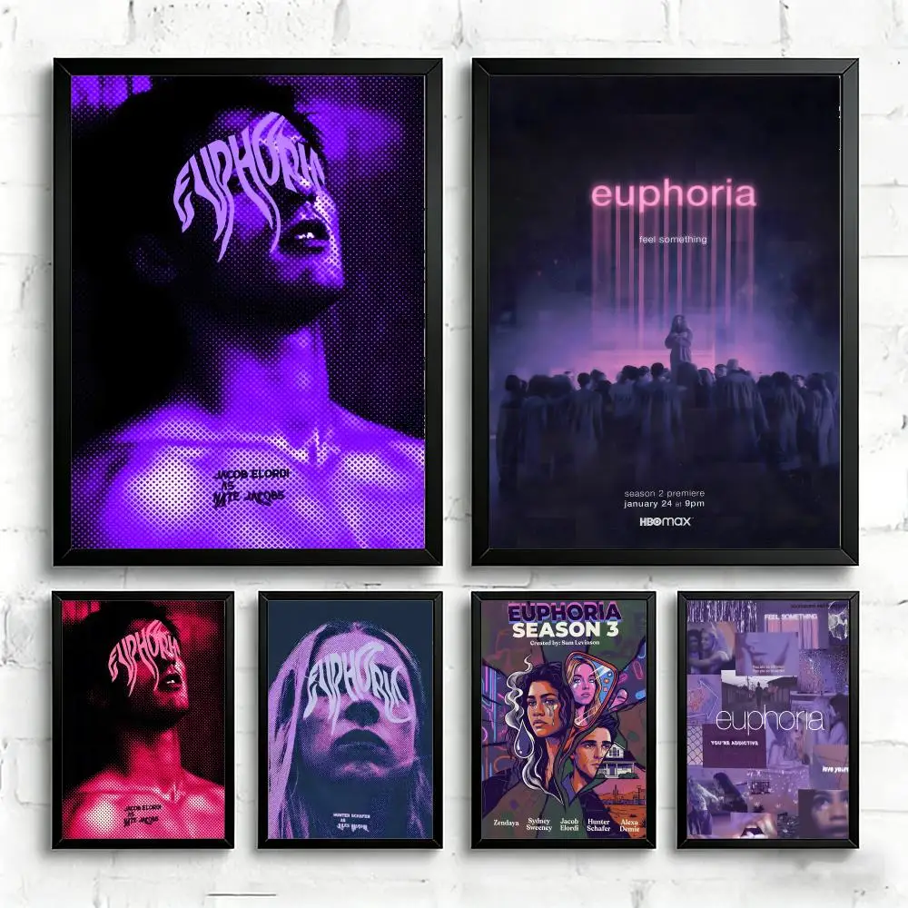 Póster decorativo de Drama E-Euphoria, decoración de pared ideal para sala de estar, dormitorio, bar, salón y regalos para el hogar