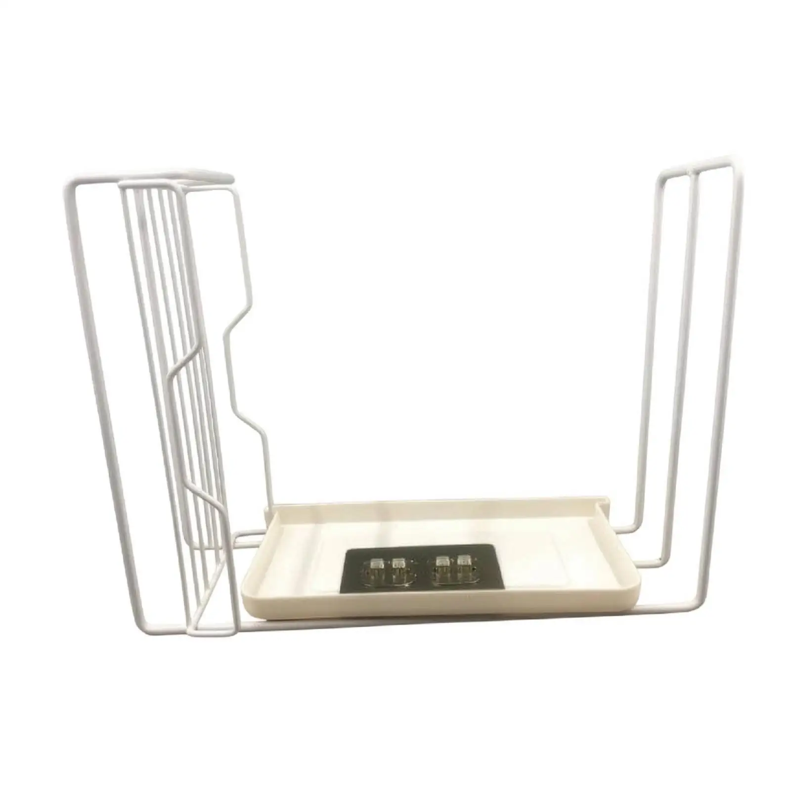 Kitchen Drain Rack with Runoff Tray Drainage Sink Organizer with Drain Tray No