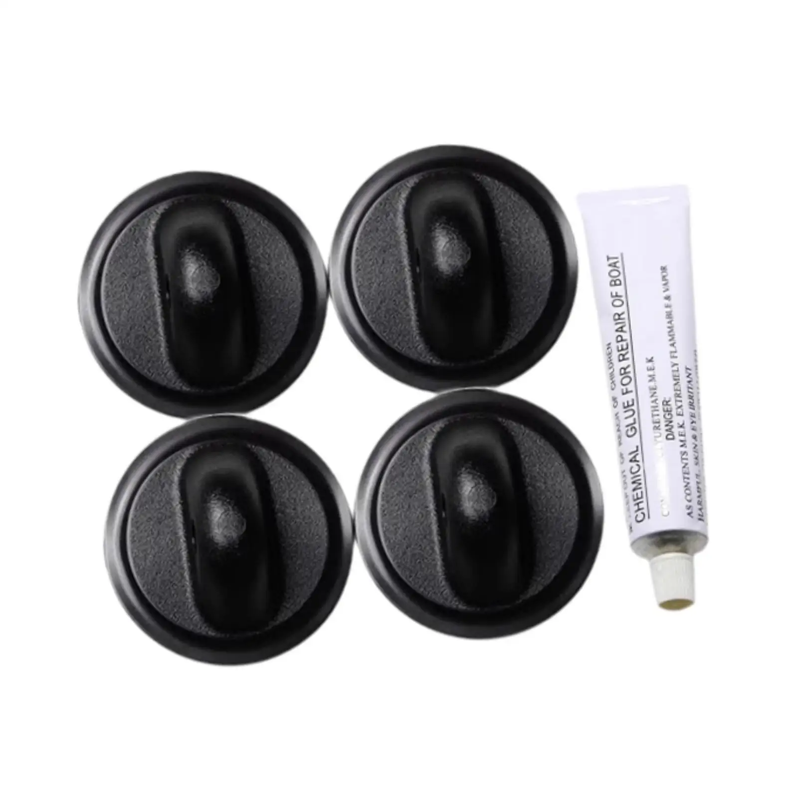 

4x Motor Bracket Buckle 78mm Black with Glue Motor Mounting Bracket Buckle for Fishing Boat Rubber Boat Kayak Canoe Accessories