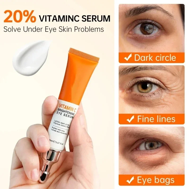 VC Lifting Lightening Eye Cream, Fade Fine Lines, Remove Dark Circle Bags Sob Os Olhos, Cuidados Com A Pele, Clareamento