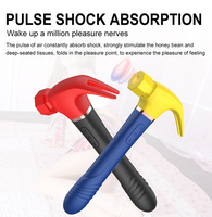 Sheepshead hammer vibrator vibrating sucking telescopic swing 4 in 1 vibrator vaginal massager clitoral stimulator adult sex toy