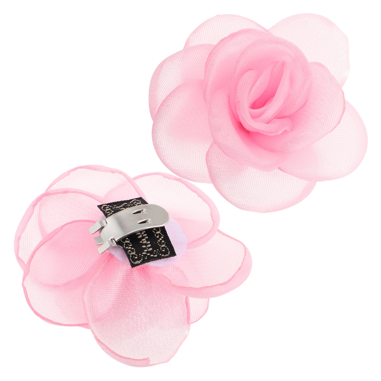 

2pcs HighHeelShoeClips FlowerBuckle FashionAccessories FabricRose DecorativeCharms WomenToeCapDecoration SummerDIY ShoeJewelry