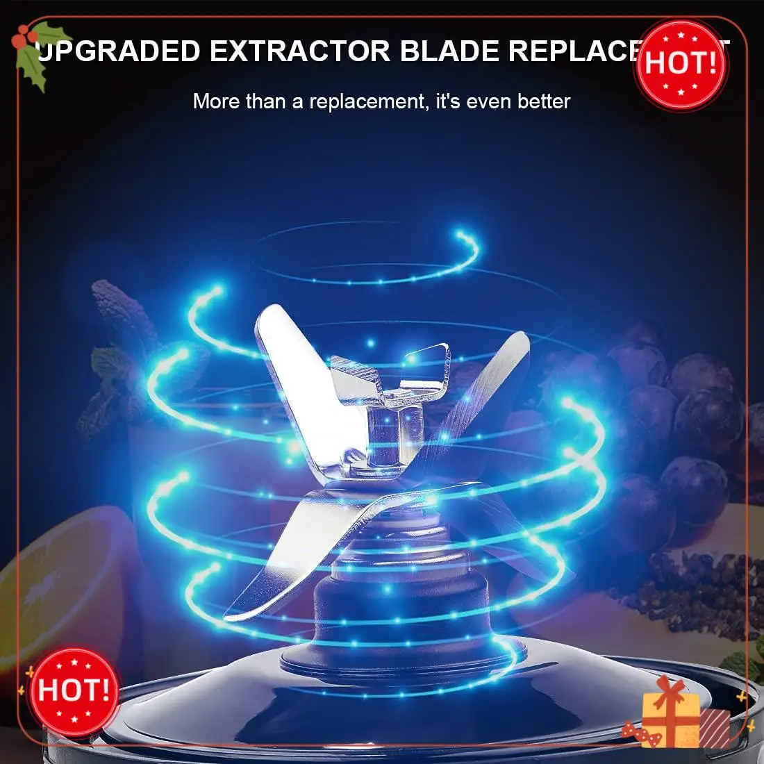 Remplacement de lame de mélangeur à ailettes ABLE-6 pour lame d'extracteur Ninja Pro pour pièces de mélangeur Nutri Ninja Auto IQ