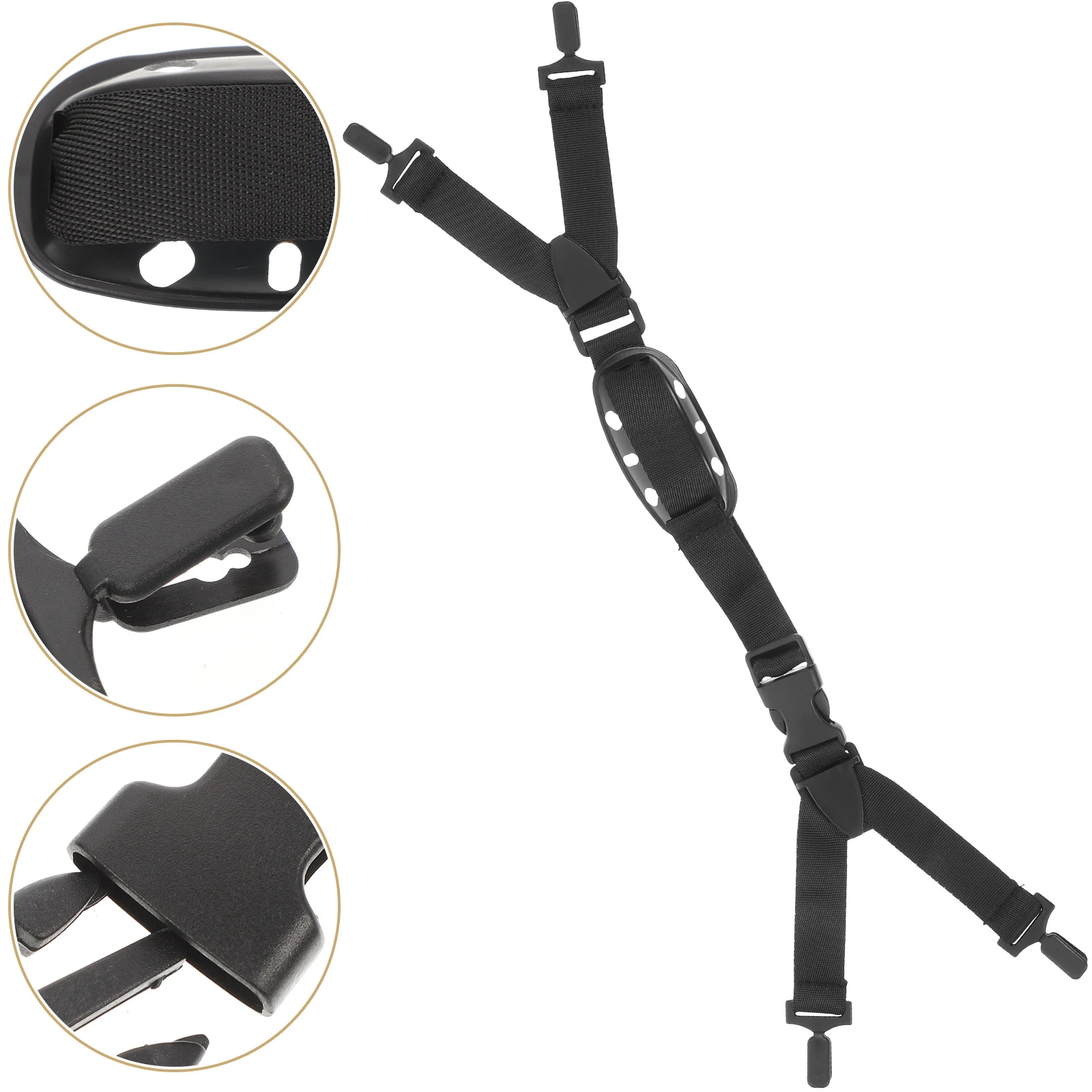 

Регулируемый легкий и прочный ремень безопасности с быстросъемным креплением для касок, черный, портативное рабочее снаряжение для обеспечения безопасности