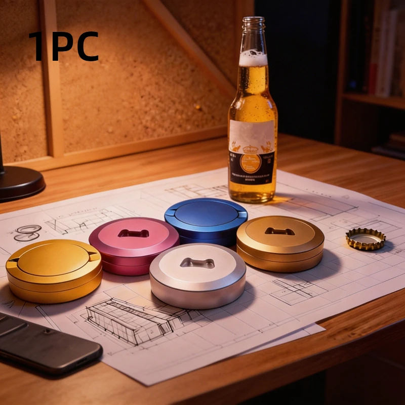 2-Layer Portable Storage Case with Bottle Opener, Twist-Lock Mini Organizer Box, Compact Travel Box for Small Accessories