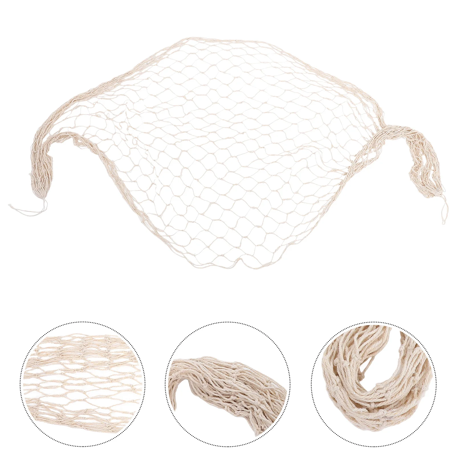 

1 Set Fishing Net Photo Wall Decorative Fishnet Nautical Home Wall Hanging Decor Shell Beach Theme Coastal Room Bathroom