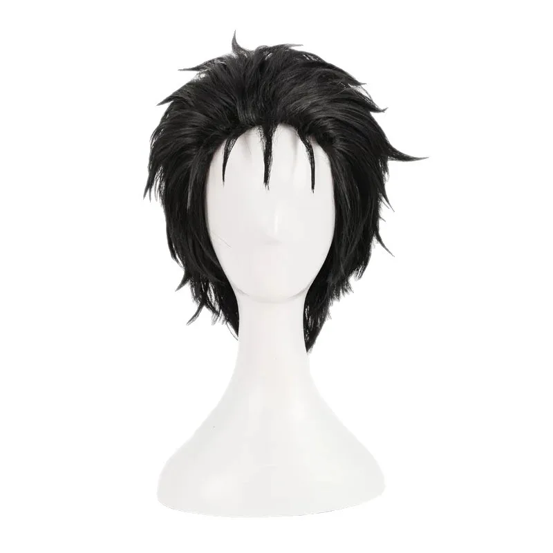 Re:Life in A Different World From Zero Anime Natsuki Subaru Cosplay Costume Black Cloak Green Top Beige Vest wig Set Roleplay view 6