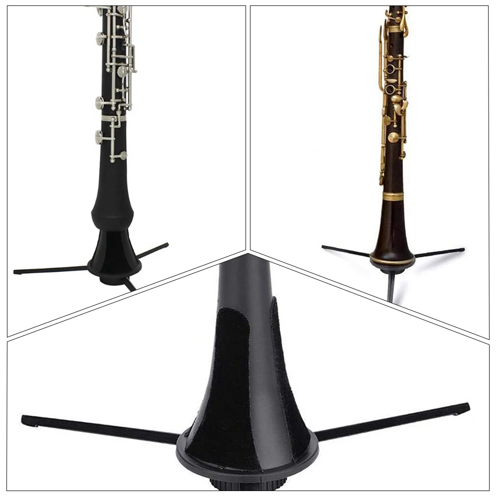 

Folding 3-Legged Clarinet Stand Portable Oboe Holder Scratch-Proof Stable Durable Instrument Rack For Clarinet Oboe Bracket