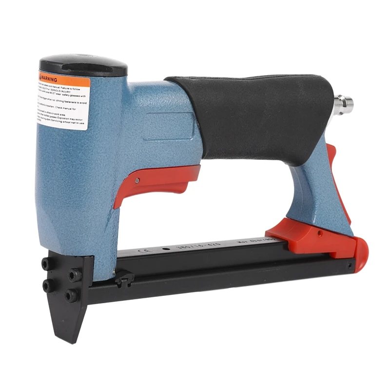 1/2 Inch Pneumatic Air Stapler Nailer Fine Stapler Tool For Furniture Blue Nailer Tool 4-16Mm Woodworking Pneumatic Air Power To