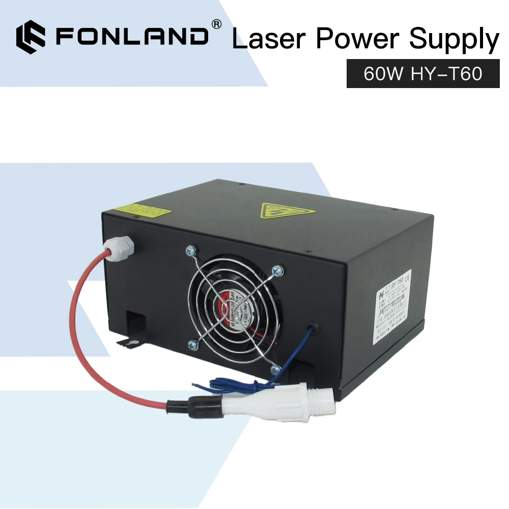 Imagem -03 - Fonland-tubo Laser de Alimentação 60w Co2 Reci w1 Efr Yongli Gravação a Laser Máquina de Corte Hy-t60 t w Série com Cabo