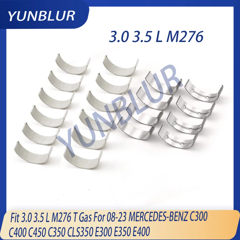 STD Engine Main & Con-rod Bearing Set Fit 3.0 3.5 L M276 T Gas For 08-23 MERCEDES-BENZ C300 C400 C450 C350 CLS350 E300 E350 E400