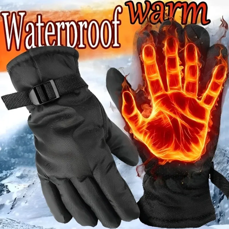 

Outdoor Ski Gloves Waterproof Gloves with Touchscreen Function Thermal Snowboard Gloves Warm Motorcycle Snow Glove Men Women