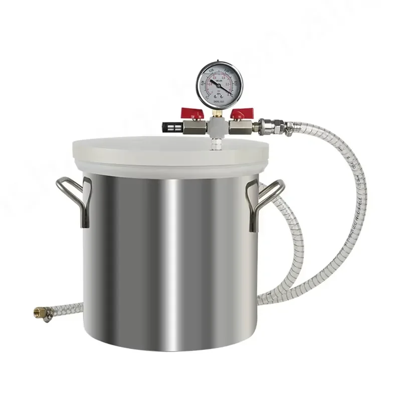 KELLY Certified Stainless Steel 304 High Rigidity Vacuum Defoaming Barrel 5-50L Liquid Application 220V 1 Year Warranty