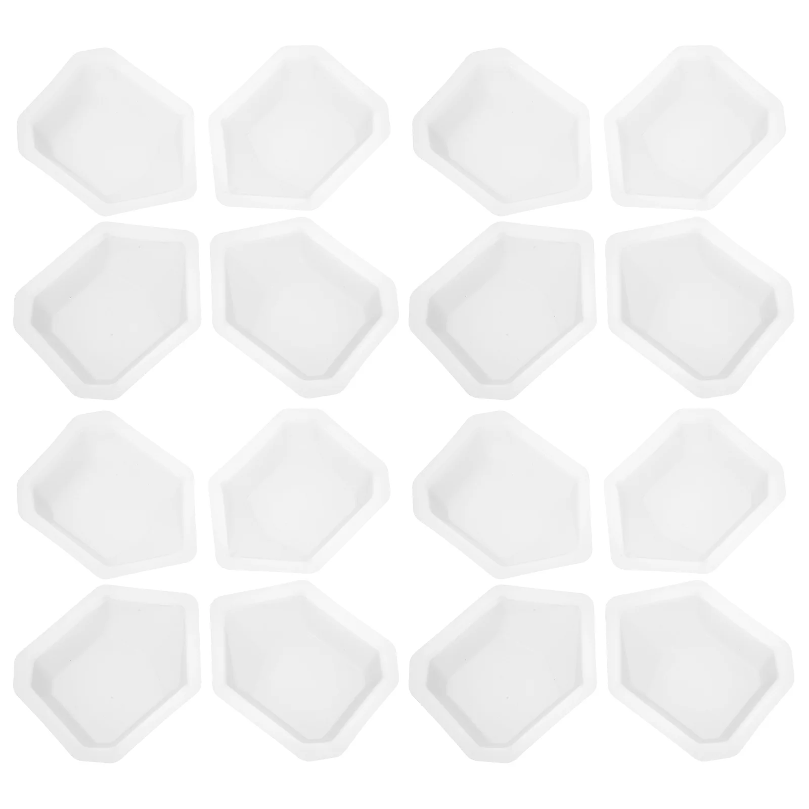 20 Pcs Weighing Powder Pans Expory Dish Reusable Boats Laboratory Dishes Small White Plastic