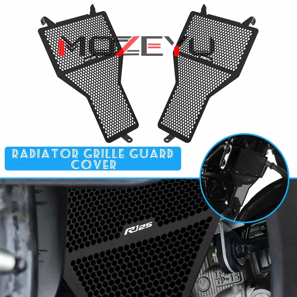 

Radiator Guard Grille Grill Protector For Yamaha YZF-R125 ABS 2011 2012 2013 2014 2015 2016 2017 2018 R 125 MT-125 MT125 2015