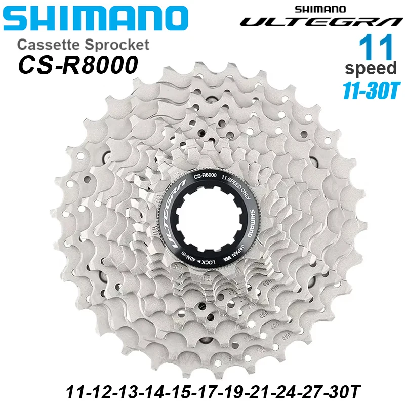 SHIMANO ULTEGRA R8000 11 Speed Road Cassette Sprocket CS-R8000 11-28T 11-30T 11-32T HG800 34T Road Bike Cassette Bike Parts