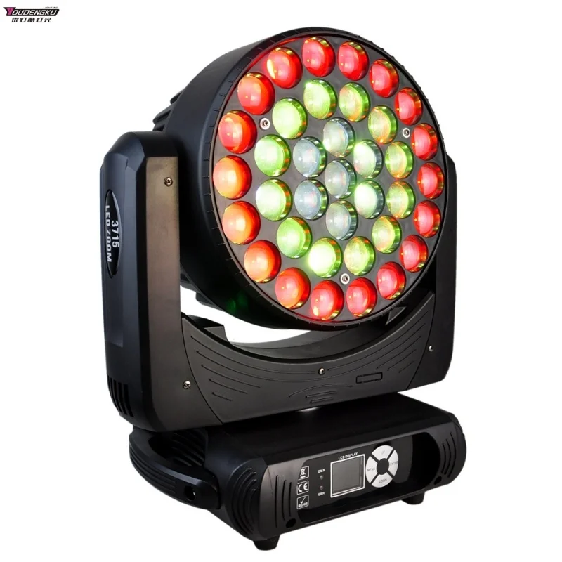 

2 pieces 37x15w rgbw Zoom Wash Led Movinghead Beam Dj Moving Head Light