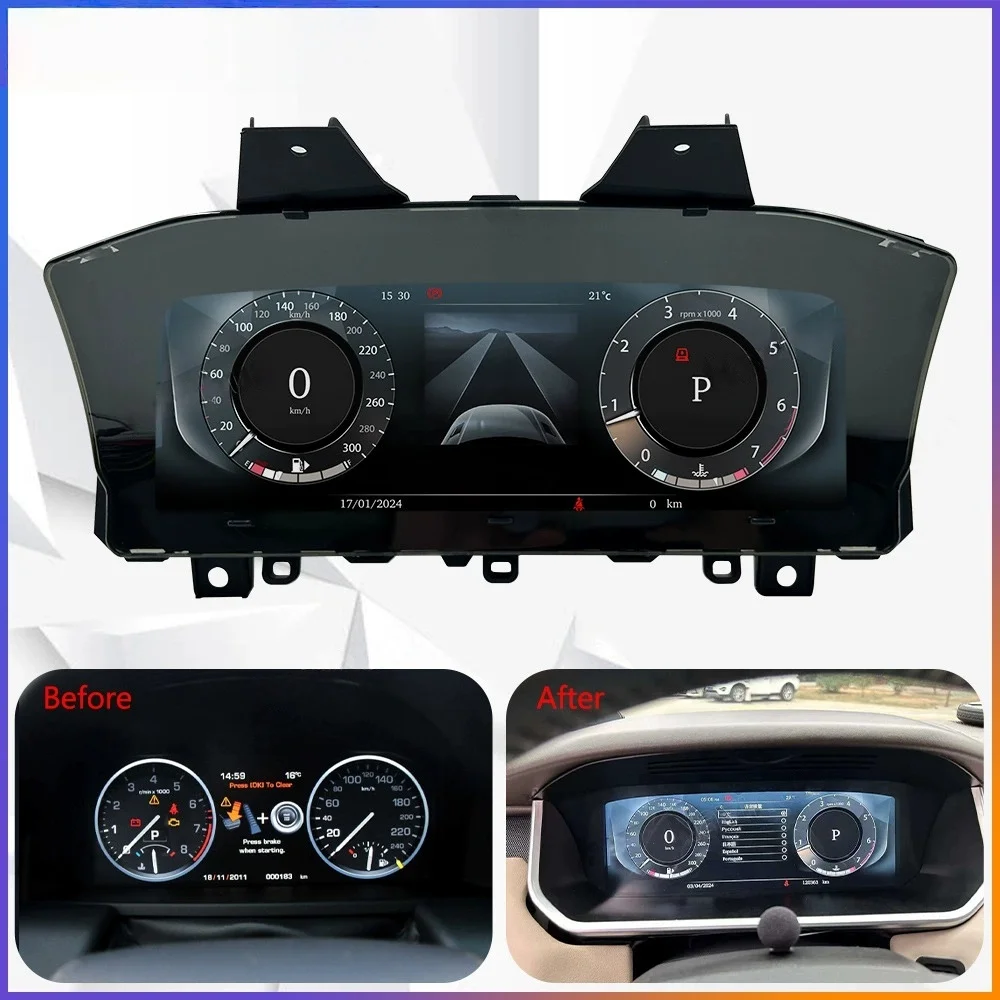 Digital Cluster For Land Range Rover Sport 2014-2017/Range Rover Vogue 2013-2016 CarPlay Speedometer Dashboard Virtual Cockpit