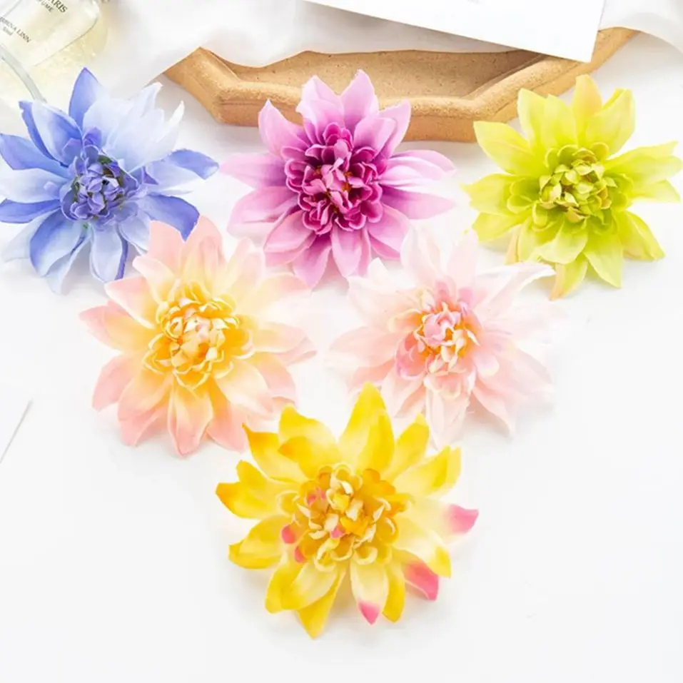 

10pcs Silk Artificial Flower Gerbera Hotsale Christmas Home Outdoor Garden vase Wedding wall Decor Diy gift box Scrapbook Wreath