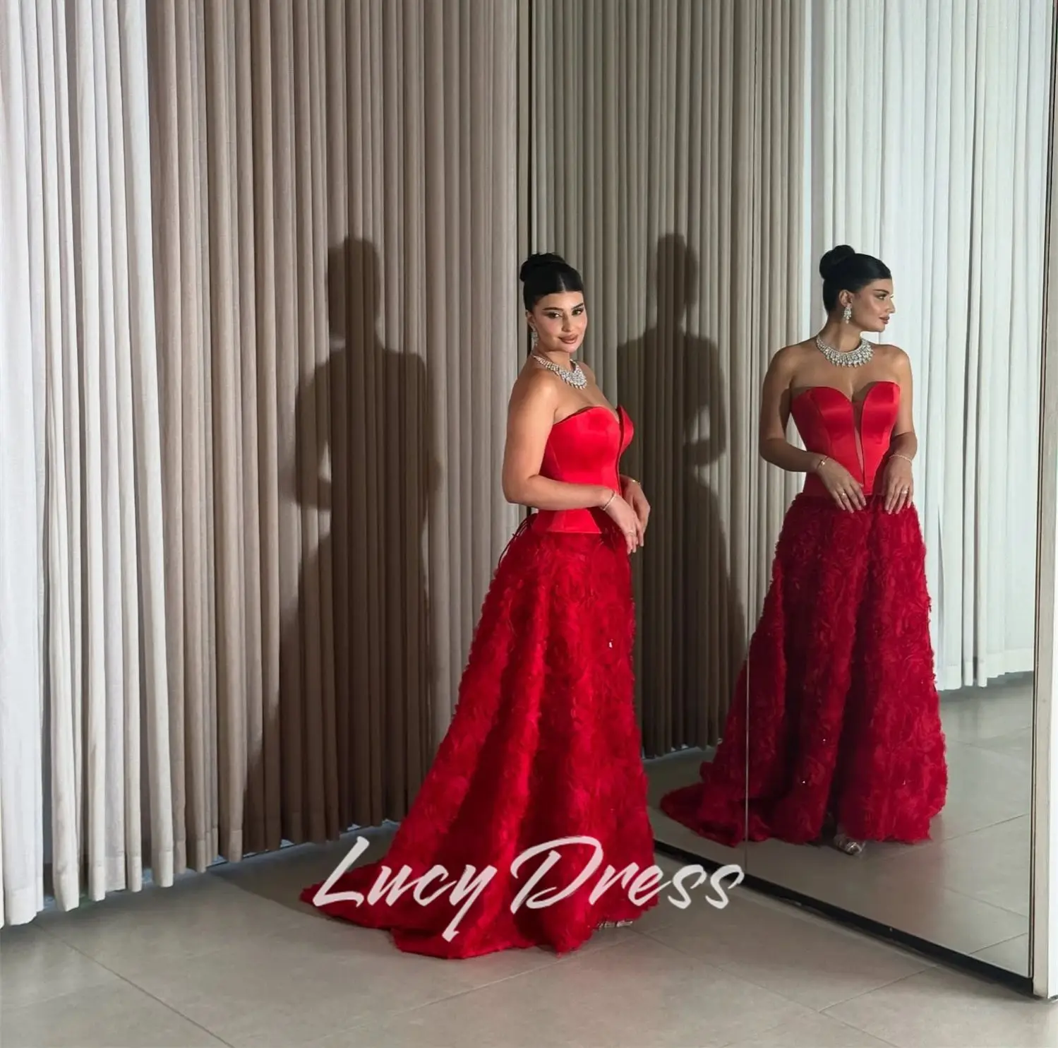 فستان سهرة مخصص من لوسي فستان نسائي أنيق لحفلات الزفاف شارون فساتين سهرة سعيدة فستان حفلات الزفاف وأعياد الميلاد