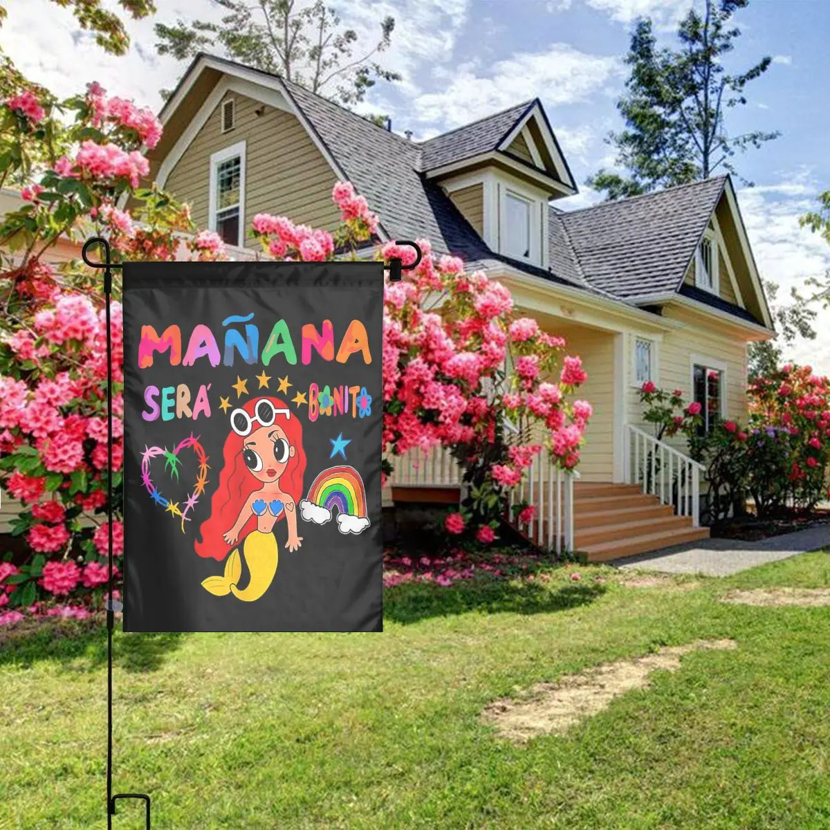 Custom Manana Sera Bonito Karol G Garden Flag Vertical Double Sided Yard Flags Outdoor Decoration 12x18 inch